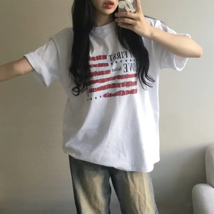 [빈티지/오버핏!] 페일 레터링 프린팅 반팔티 (3color) 상세 이미지 4