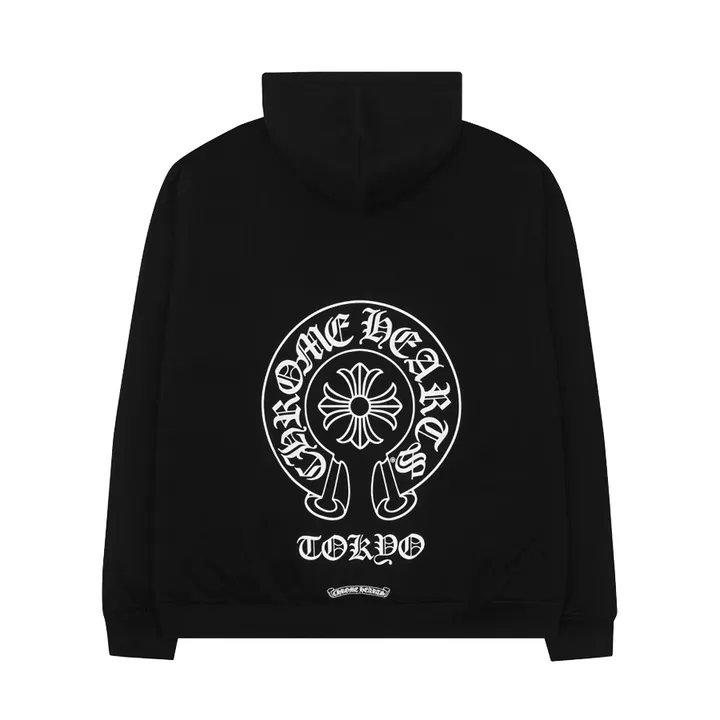 クロムハーツ、フード付きブラックジャンパー クロムハーツ、フード付きブラックジャンパー クロムハーツ（Chrome