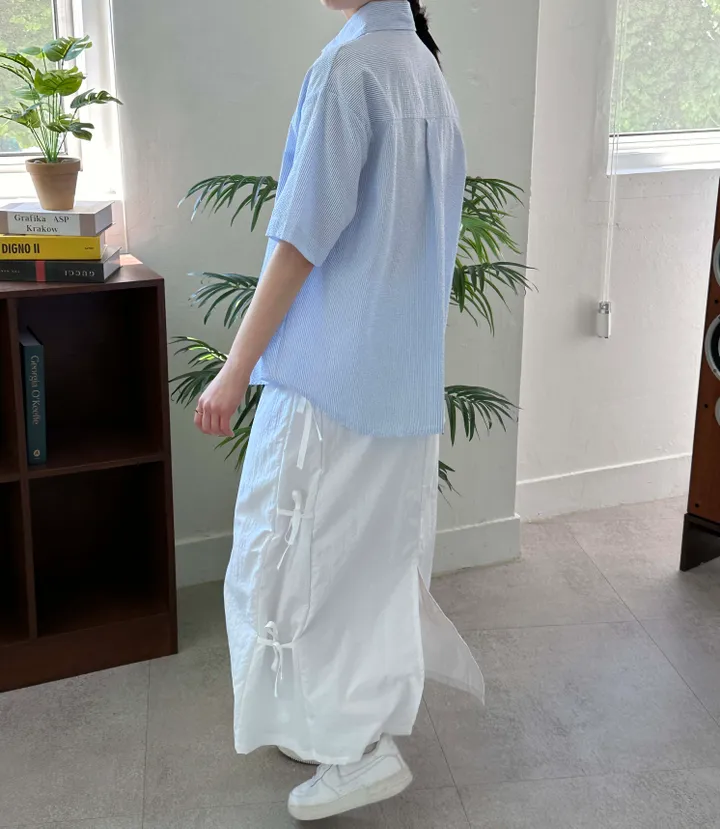 uncrave シャカシャカシルバーロングスカートF19 uncrave シャカシャカシルバーロングスカートF19
