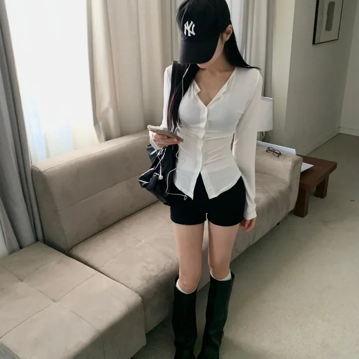 [몸매보정✨] 슬림 메이드 셔츠 봄 여름 데일리 가디건 상세 이미지 19