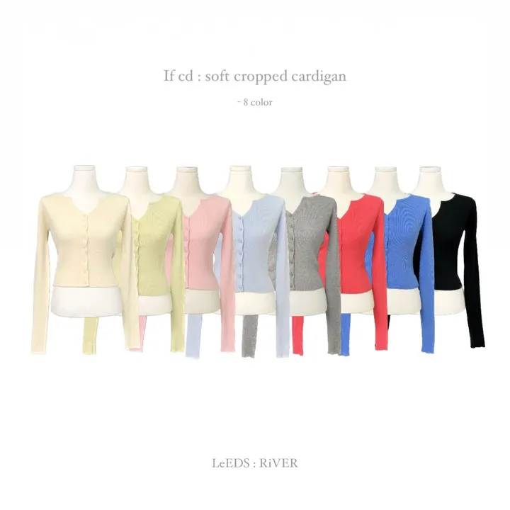 🍃이프 cd : if cropped cardigan - 8 color 상세 이미지 3