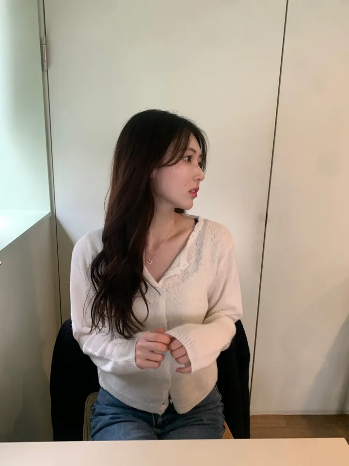 [봄신상/여리핏] 모헤어 러블리 프릴 파스텔 울 가디건 -4colo 상세 이미지 13