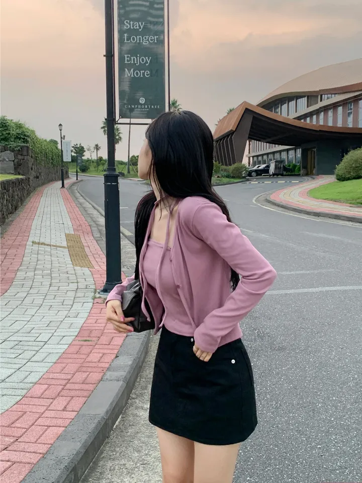 [MADE/3pcs/활용도최고] 비올라 브이넥 탑 가디건set (6color) 상세 이미지 53