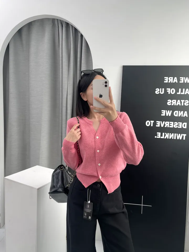 ❤봄컬러추가❤ 13컬러 캐시미어 라운드 트임 니트가디건 상세 이미지 32