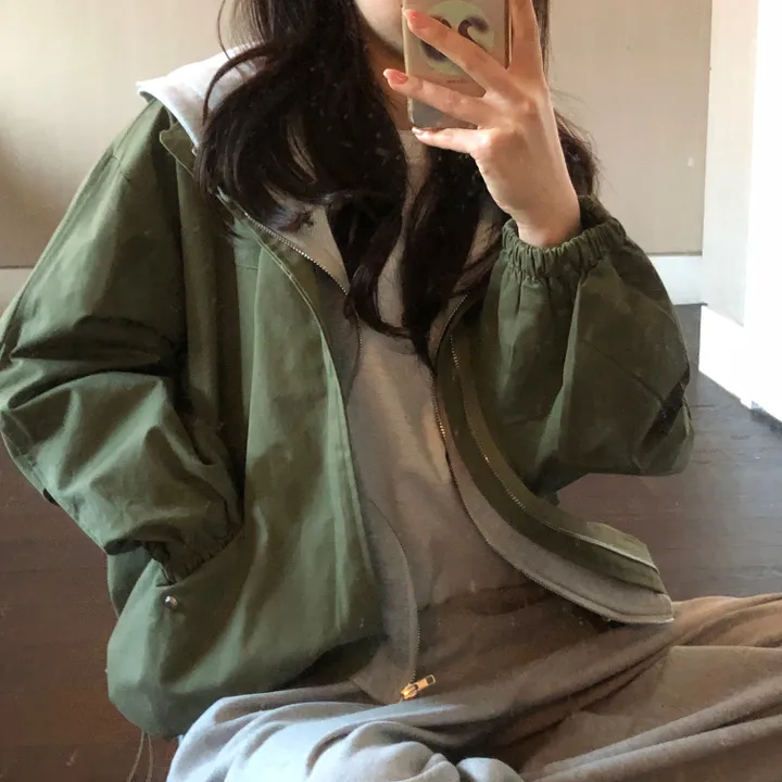 [최저가보장/후드탈부착!] 루즈핏 후드 레이어드 야상 점퍼 누빔 안감있음 -2colo 상세 이미지 48