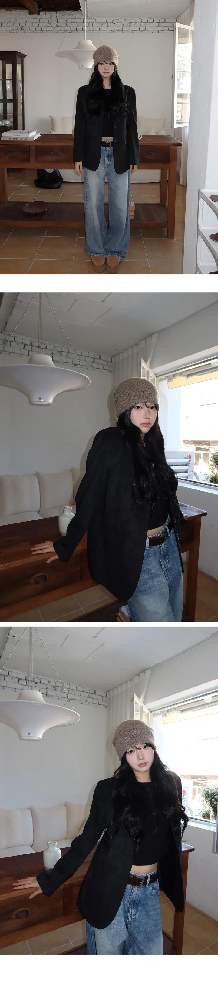 [기획/모델소장🐰/기장선택/~XL까지!] 폴더 밑단 스냅 투웨이 워싱 데님 팬츠-4color 상세 이미지 7