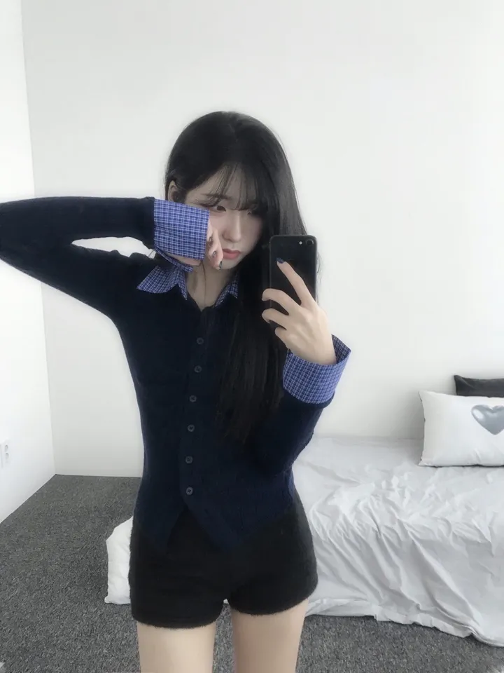 geek slim shirt cd [ 긱시크 슬림핏 셔츠 레이어드 가디건 ] 상세 이미지 3