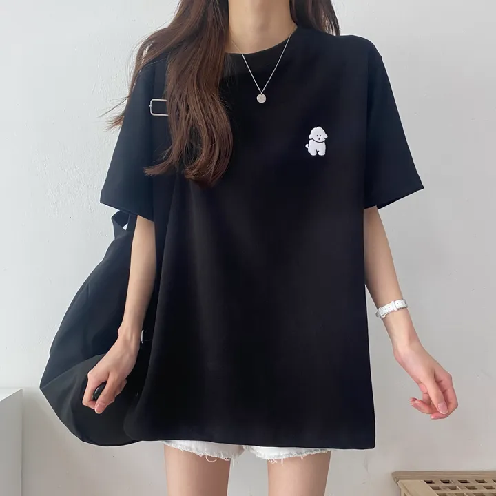 [묶음 할인/꾸안꾸] 귀여운 흰둥이 패치 반팔티 5color 상세 이미지 48