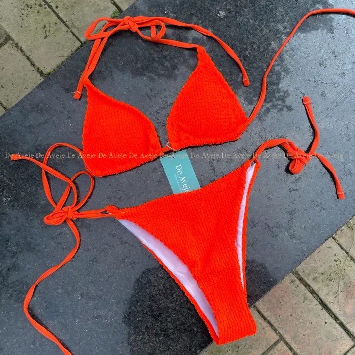 기본 끈 비키니 홀터넥 태닝 골지 3color 상세 이미지 21