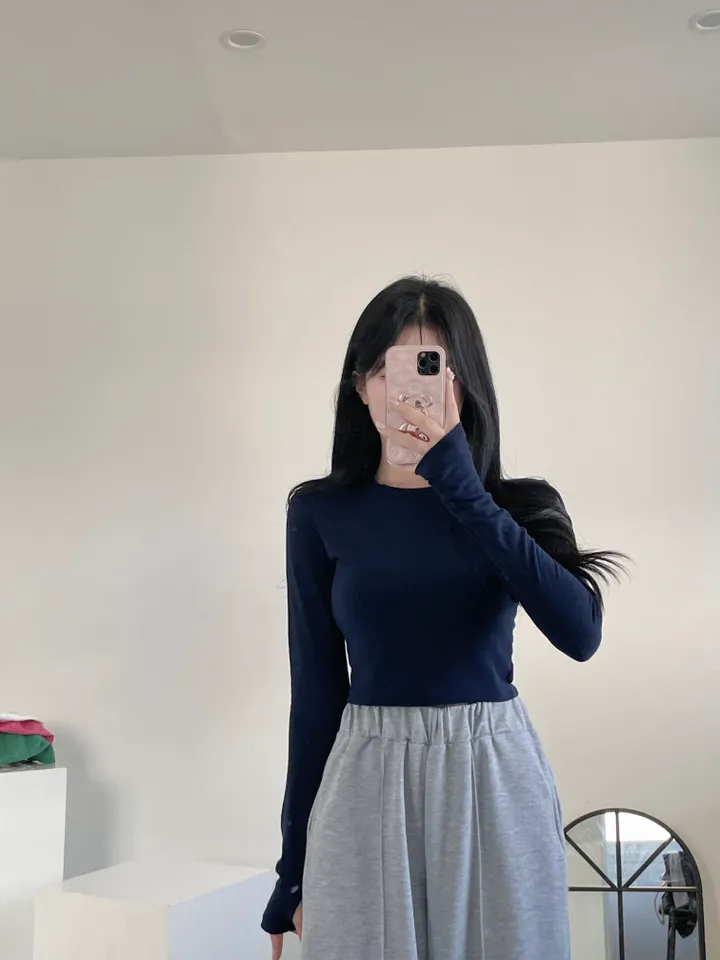 [쫀쫀/사장강추] 라운드 쫀쫀 워머 긴팔 티 상세 이미지 18