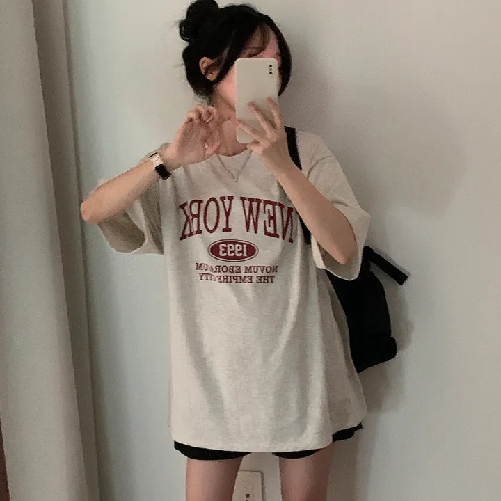 [국내제작!/M,L사이즈🤍] 원하는 사이즈, 뉴욕 루즈핏 반팔T 상세 이미지 26