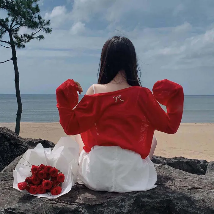 [재진행❤️/주문폭주]러블리 한도초과, 리본 자수 라운드넥 니트 가디건 상세 이미지 12