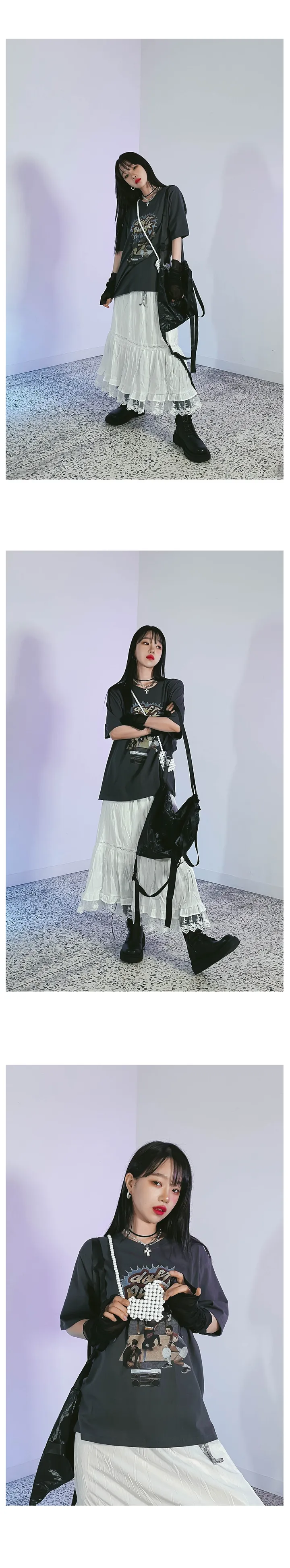 루즈핏 랫비 프린팅티셔츠 상세 이미지 7