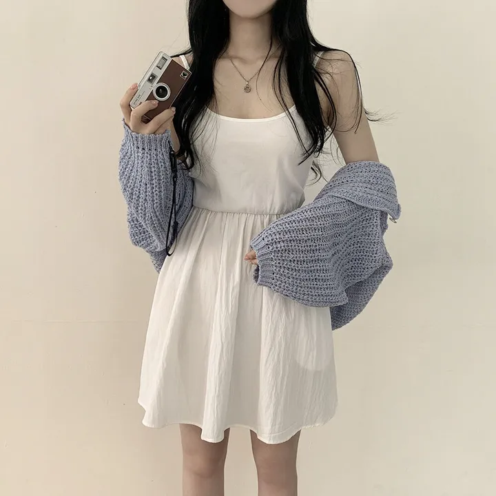 [고퀄!살탐방지] 왕박시 린넨 부클 여름니트 벌룬 크롭가디건 상세 이미지 21