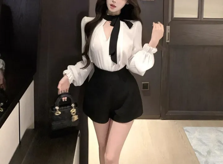 ⭐단독진행/남심저격⭐  타이 블라우스+팬츠 set (수입) 상세 이미지 2