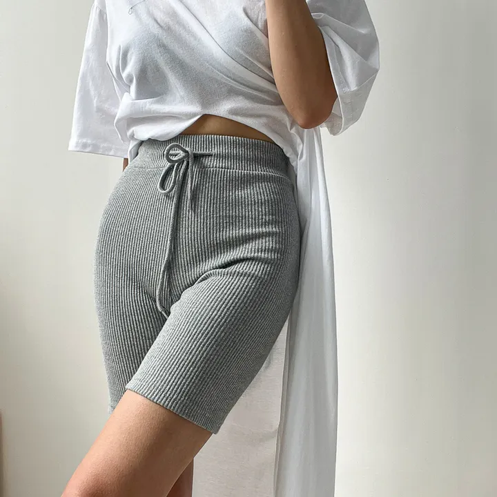 쫀쫀 스판 스트링 4부 골지 레깅스 3color 상세 이미지 22
