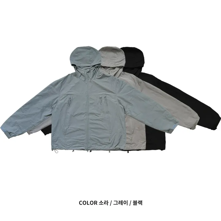 [오버핏,퀄보장/UNISEX] 케이 파스텔 후드 바람막이 (3color) 상세 이미지 2