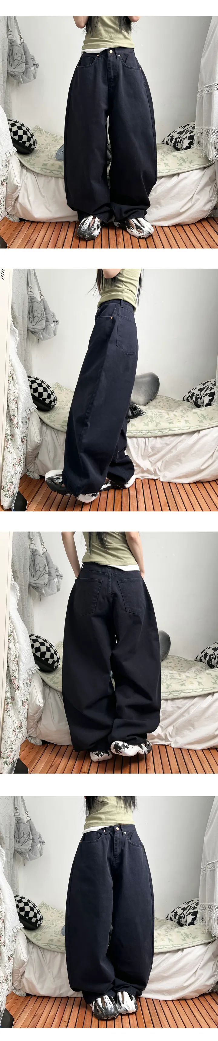 mega twill cotton wide pants 상세 이미지 19