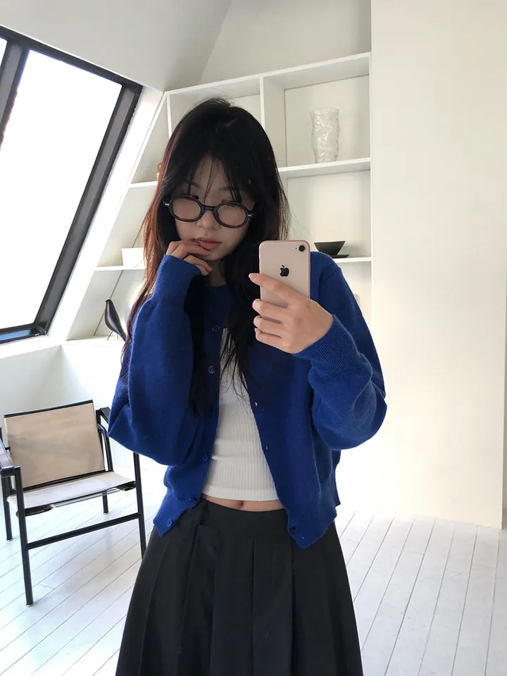 [MD적극추천🤍/후기극찬✨] basic round button cardigan 상세 이미지 22