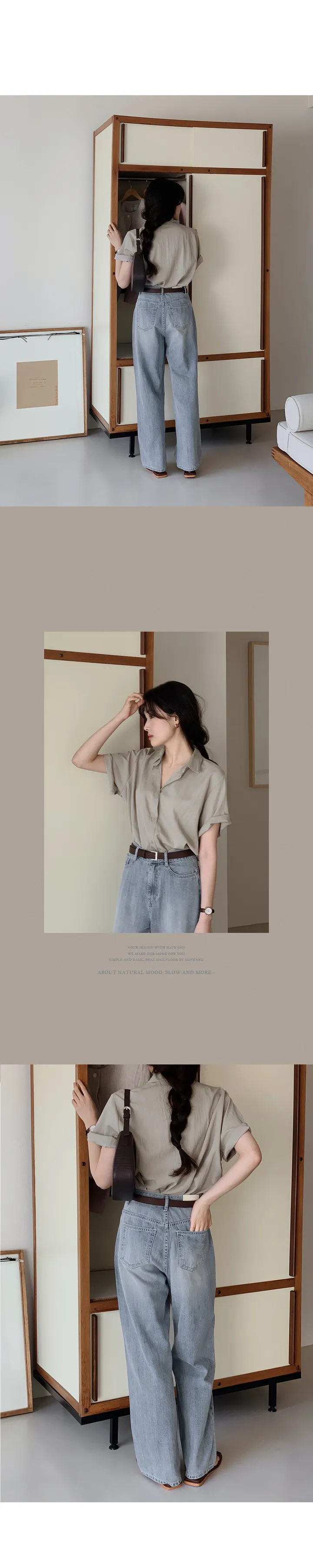 [💙후기최고!/여름1등데님] 투데이 썸머라이트 데님팬츠 (+기본/롱ver) - 4 size (SLOWMADE/자체제작/한여름/빈티지/와이드데님/유연함/연청/중청/진청) 상세 이미지 54