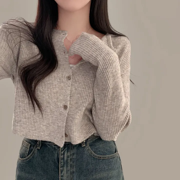 [🍇1만장 돌파!]퍼스널 로즈 캐시울 니트 가디건 - 5color 상세 이미지 50