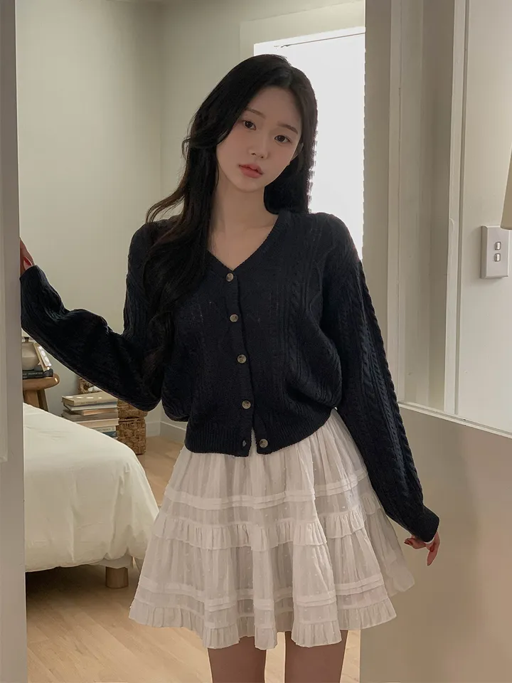[핏추천!/국내제작] 더니드 꽈배기 케이블 루즈핏 긴팔 가디건 5colors 상세 이미지 29