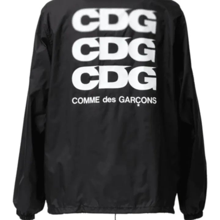 꼼데가르송 CDG 백 로고 코치 자켓 2 블랙 네이비 SZ-J004 - 4910