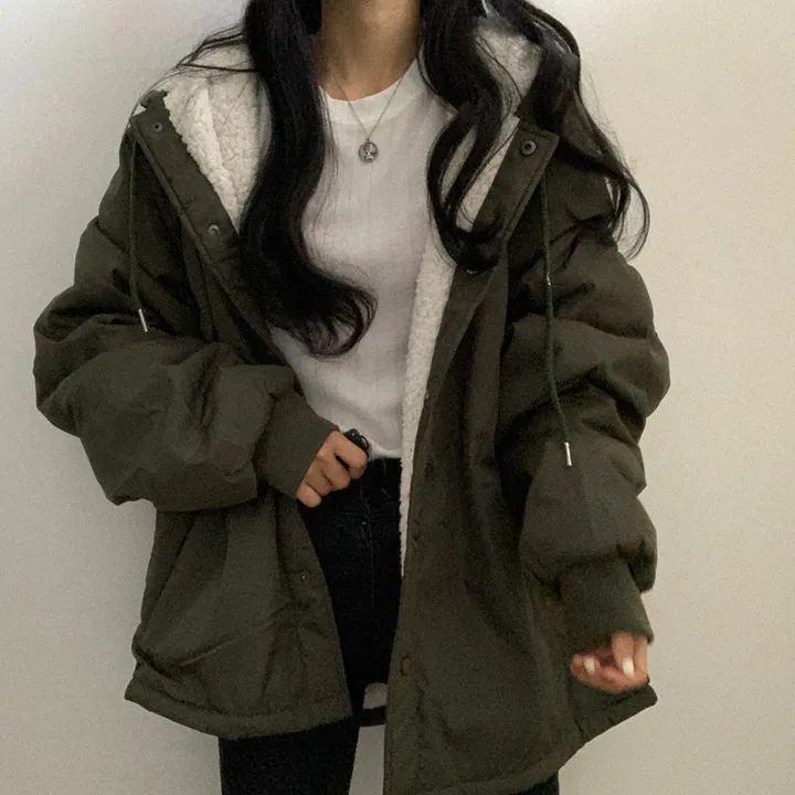 [ 겨울까지 ] 안감 양털 왕따뜻 야상 점퍼 상세 이미지 37