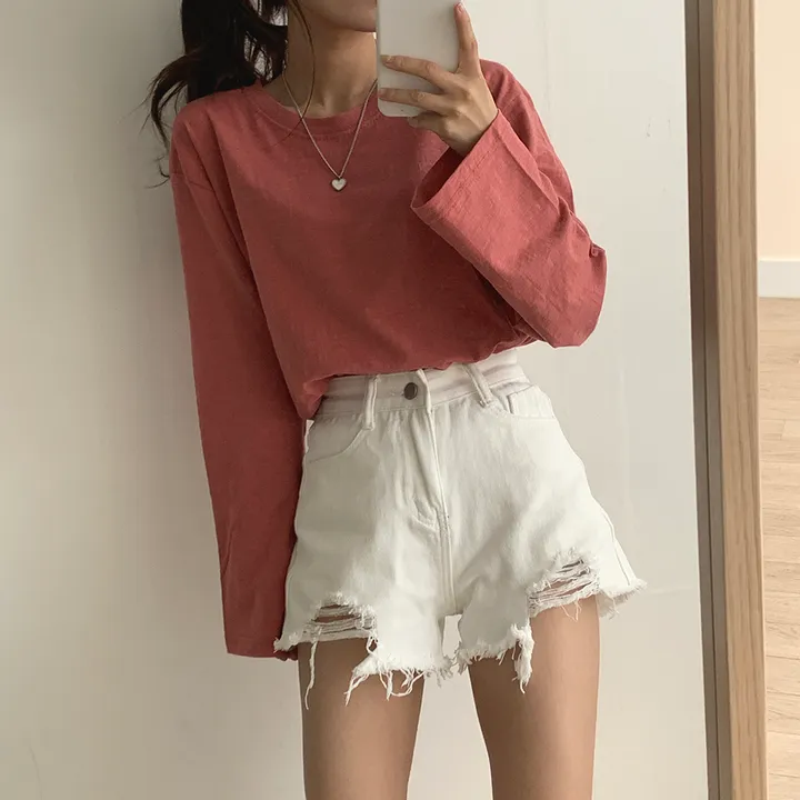 [ 필수템!/10colors ] 샌디 데일리 슬라브 긴팔T 상세 이미지 34