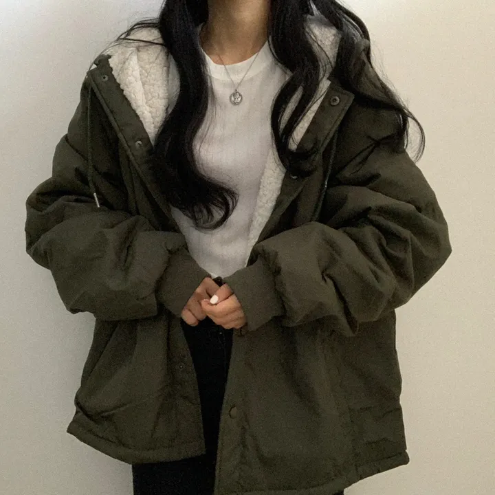 [ 겨울까지 ] 안감 양털 왕따뜻 야상 점퍼 상세 이미지 36
