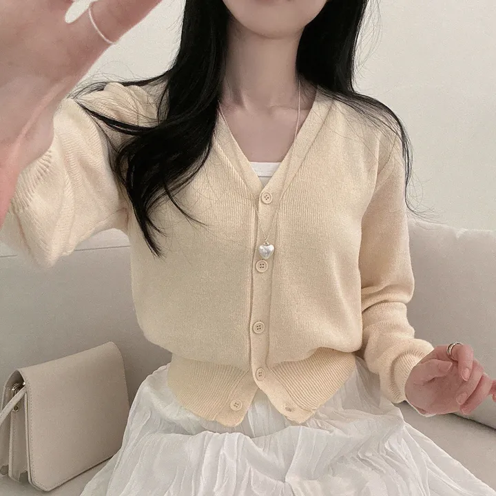 봄필수템 [브이넥/라운드넥] 소장각 라운드 브이넥 기본핏 긴팔 가디건 상세 이미지 57