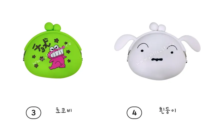 🚀 올씨 캐릭터 짱구 부리부리 흰둥이 초코비 pvc 가마구치 동전지갑 [당일로켓출고] 상세 이미지 8