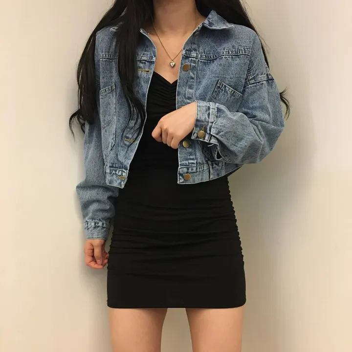 [ 봄/가을필수템 ] 뒤태 여신 루즈핏 숏 청자켓 상세 이미지 12