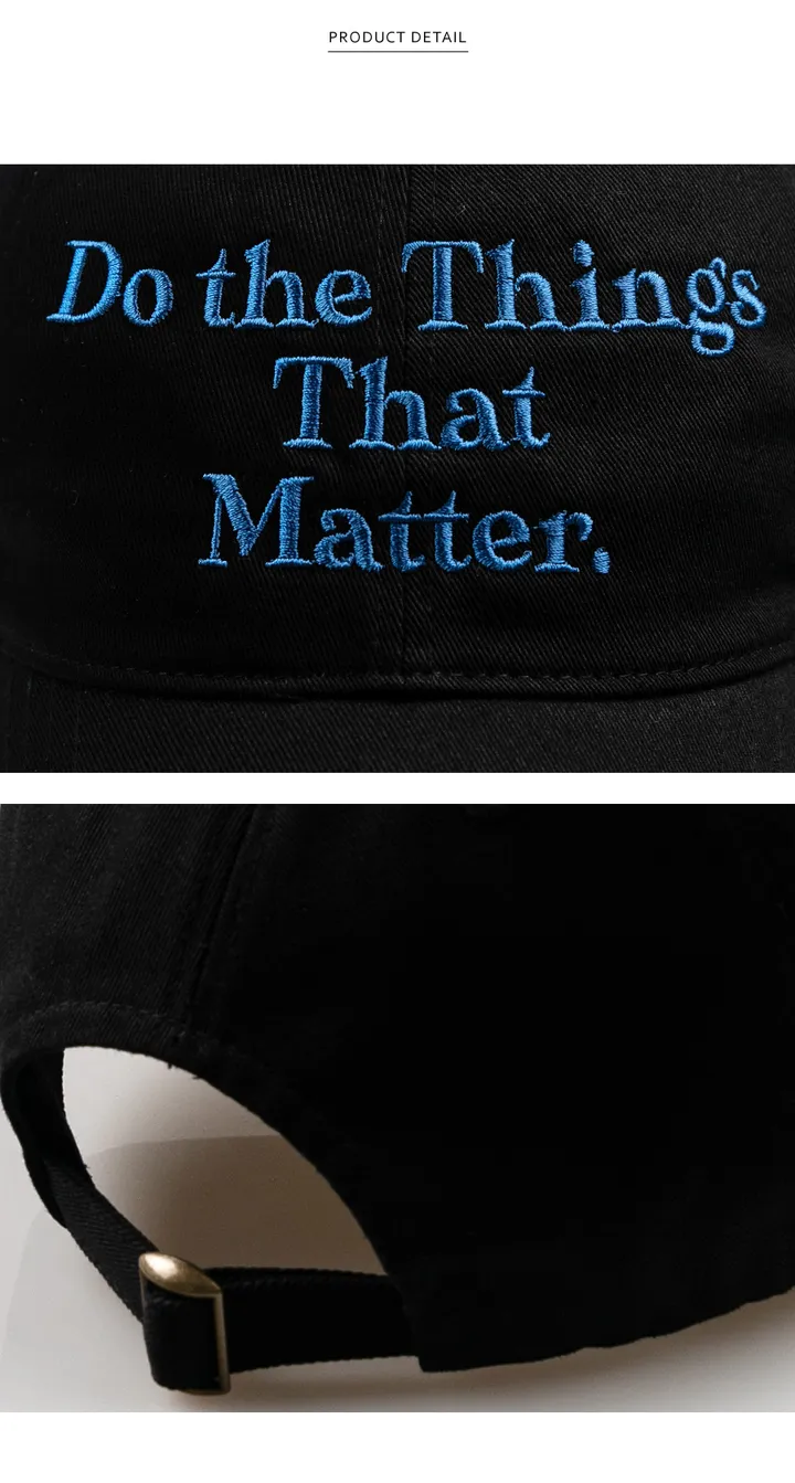 That matter 워싱 볼캡-블랙 상세 이미지 3