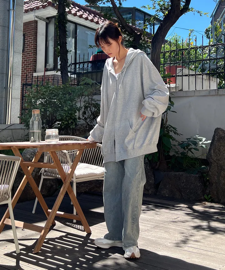 ❤️주문1등❤️왕박시핏❤️투웨이/시그니처핏 롱기장 올핏 투웨이 후드집업 5color 상세 이미지 46