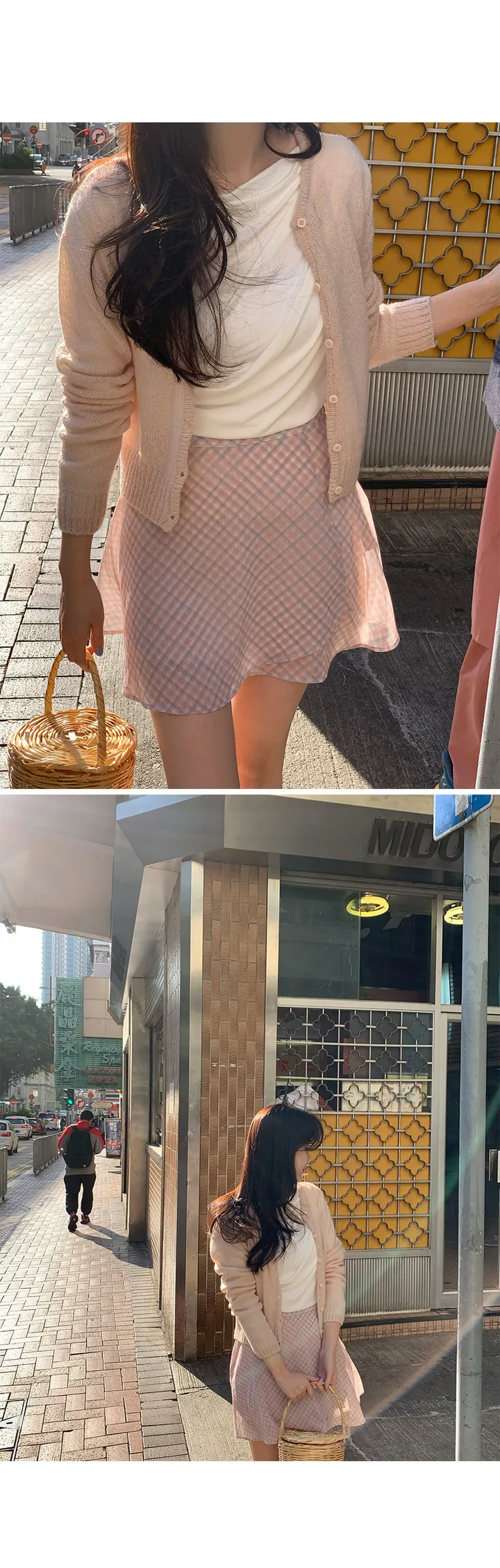 모헤어비비가디건 2color 데일리룩/러블리/봄가디건/간절기가디건/모헤어가디건/울가디건/심플가디건/라운드가디건/간절기아우터 상세 이미지 7
