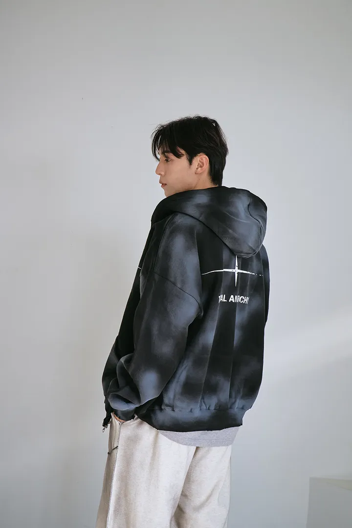 [UNISEX] 빈티지 워싱 더티 투웨이 후드집업 크롭 워싱  피그먼트 오버핏  핸드워머  커플룩 스트릿룩 빈티지룩 남여공용 유니섹스 크롭집업  빅사이즈 유니크 봄신상신상 물나염 상세 이미지 61