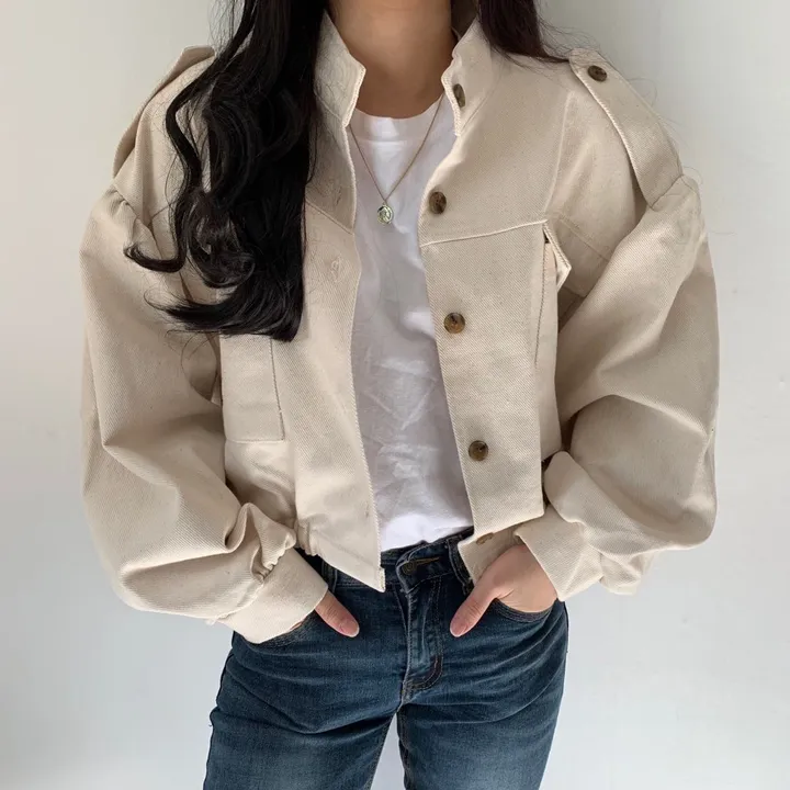 [ 핵이쁨주의] 빈티지 크롭 자켓, 야상 상세 이미지 2