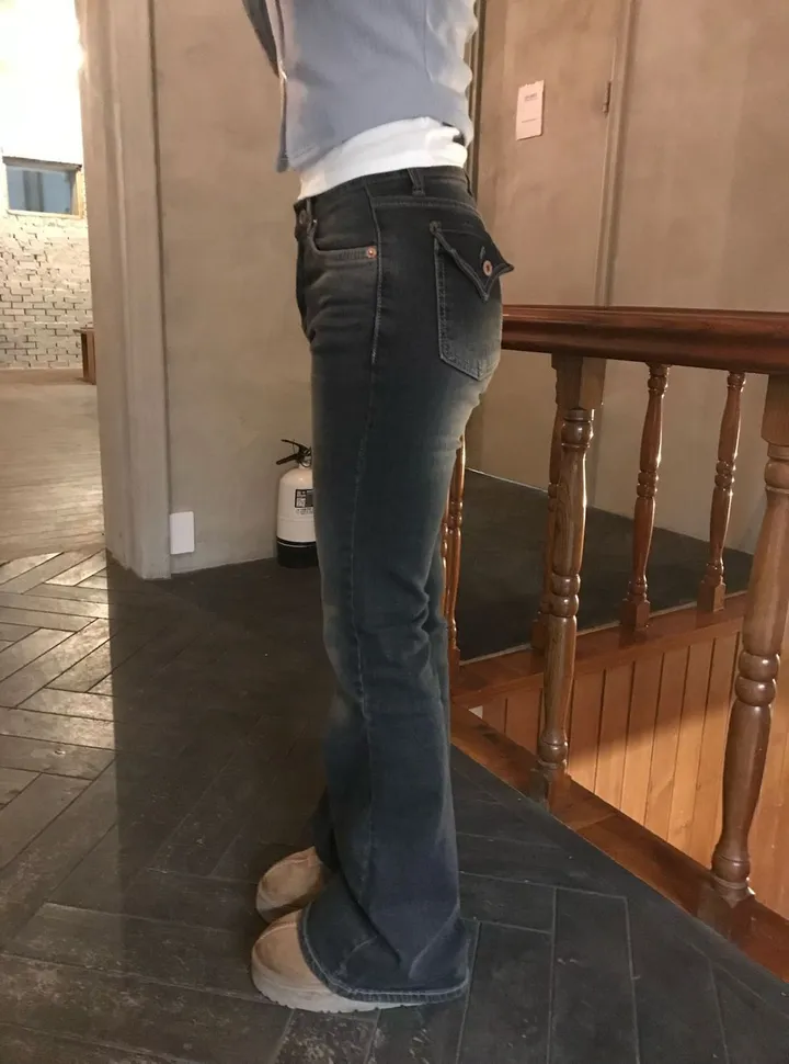 카리나 빈티지  포켓 포인티 청바지 Karina Vintage Glam Pocket Flare Denim 상세 이미지 18