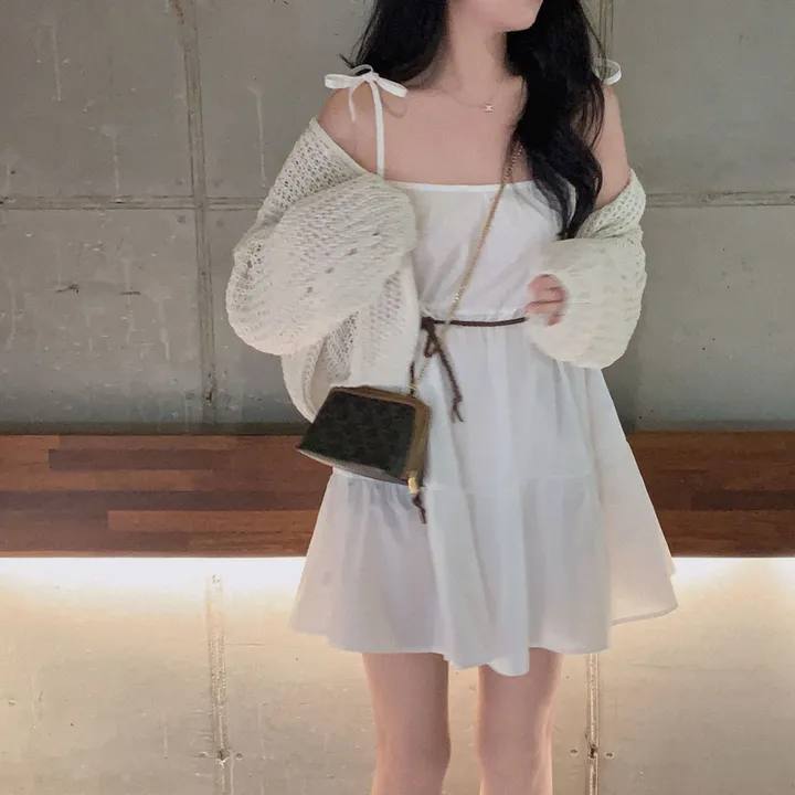 [아방🤍/new신상!]누가봐도 아방핏, 왕크롭 썸머 린넨 부클 원버튼 루즈핏 가디건 상세 이미지 19