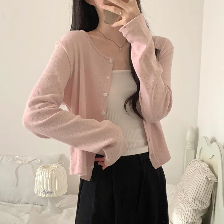 로로 펀칭 가디건 (8color) 상세 이미지 45