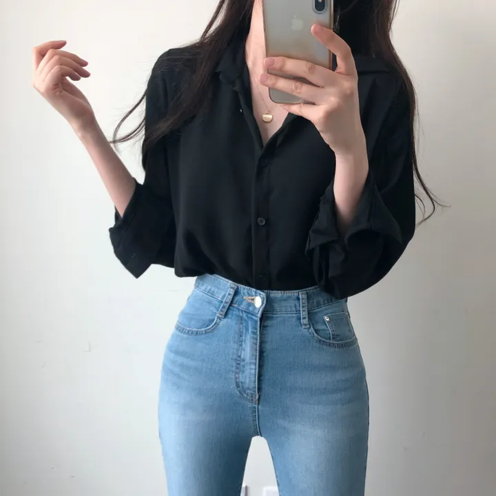 (Made/색감굿-핏예쁜) 촤르르 쉬폰 찰랑 데일리 셔츠 상세 이미지 44