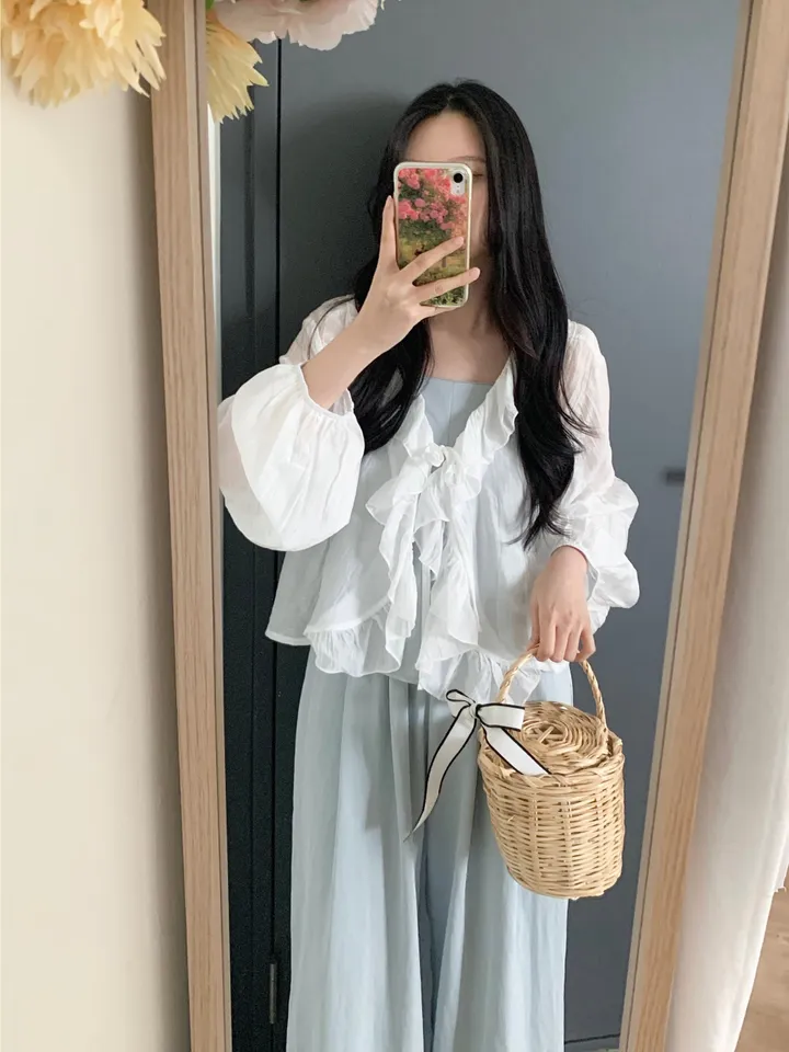 주아 린넨 뷔스티에 팬츠 세트 상세 이미지 32
