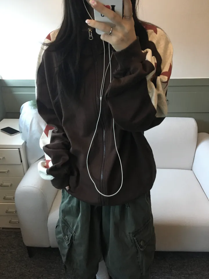 Hosi star printing Hood zip-up 호시 별 프린팅 후드집업 3color 상세 이미지 9