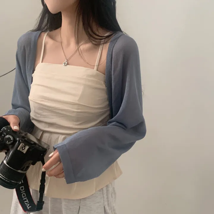 [고퀄버전🤍/가벼워요] 초여리핏, 데일리 긴팔 니트 볼레로가디건 - 5color 상세 이미지 7