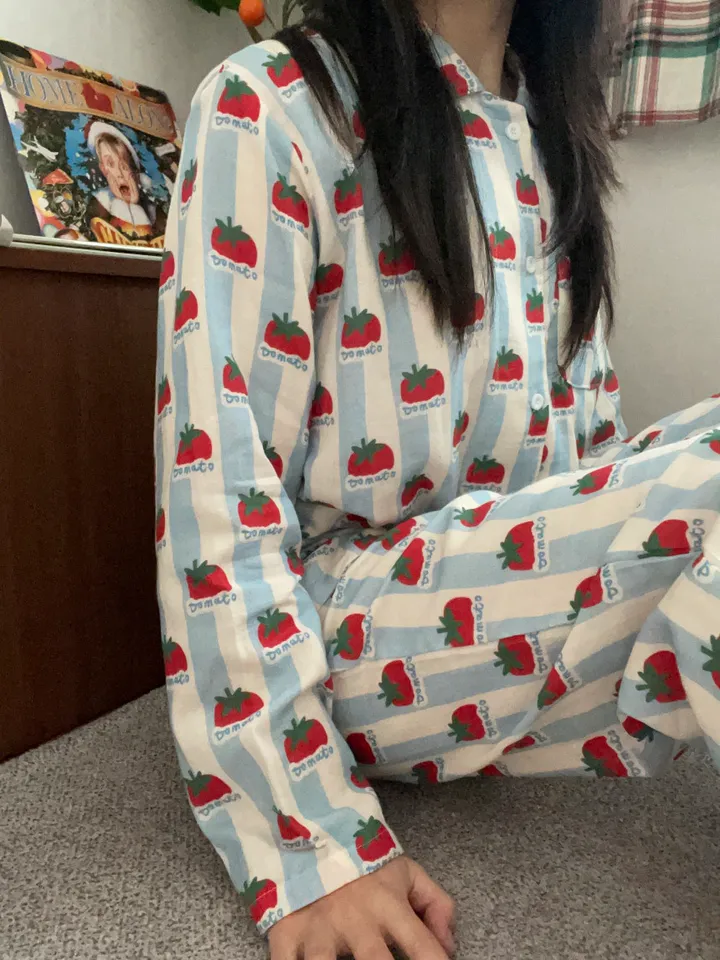푸르른 토마토 잠옷 세트 홈웨어 파자마파티 생일선물 상세 이미지 12