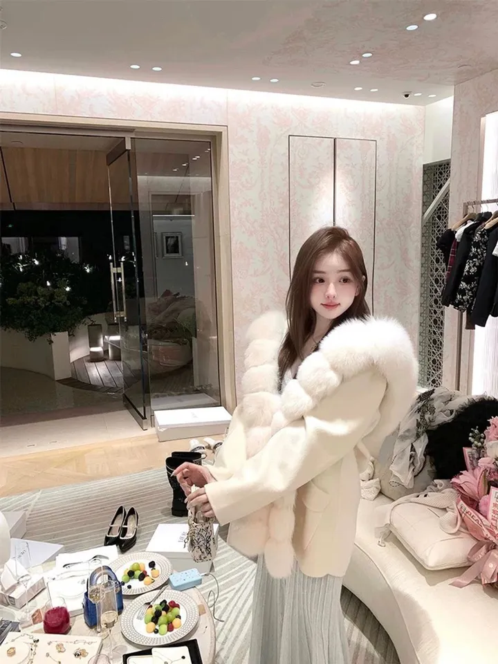 f/w신상[하이퀄] 르망 밍크폭스 후드코트 상세 이미지 11