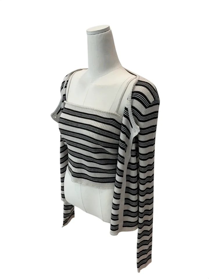 Pico sand sprite sleeveless cardigan set 피코 샌드 스트라이프 나시 가디건 세트 상세 이미지 19