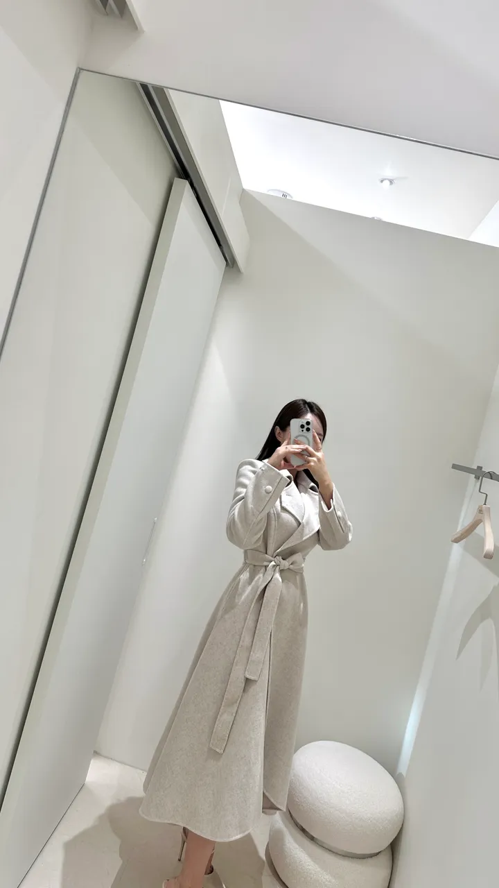슬림 훌 핸드메이드 울 롱 코트 2color 상세 이미지 7