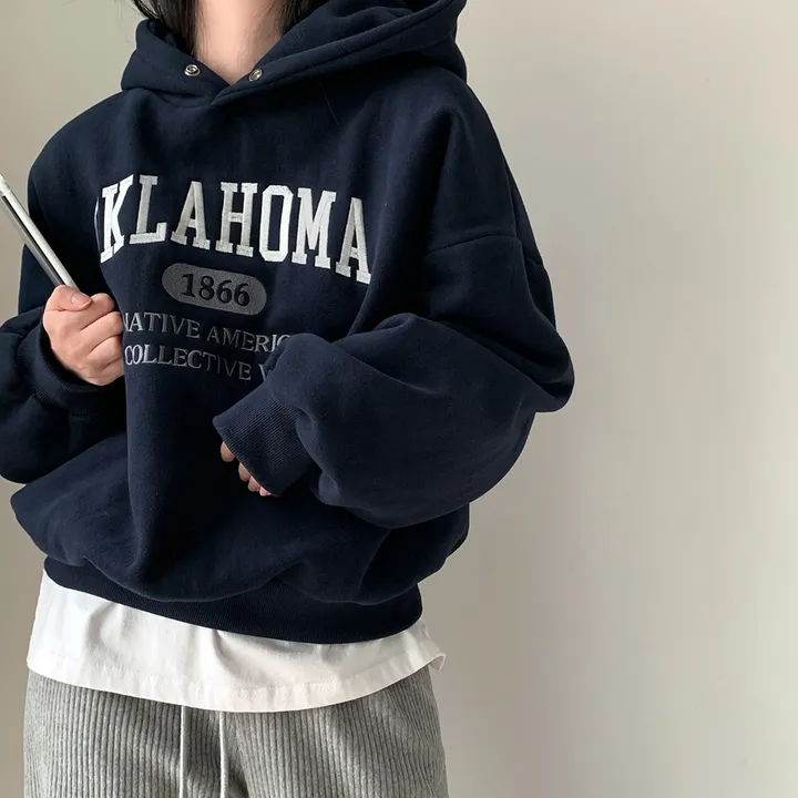 [대박핏보장✨/98%만족/진그레이 당일출고!] 자체제작 #크치Made 꿈에 나온 핏, 오클라호마 1866  양기모 맨투맨 긴팔 후드티 ; 5컬러 상세 이미지 172